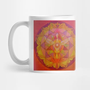 Sacral chakra angel free-hand mandala Mug